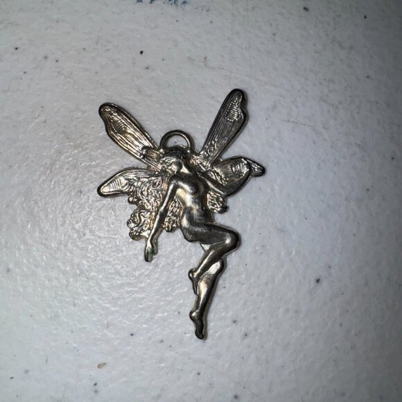 Sterling Silver Fairy Pendant - Picture 2 of 15